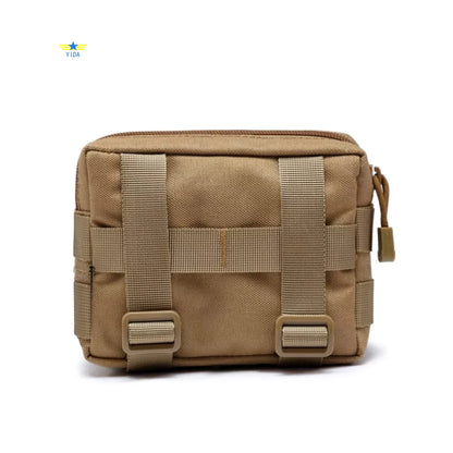 Tactical EDC Utility Pouch Compact Water-Resistant, Organize Small Gear Gadget for Backpack Belt Hanging Waist Bag Nylon