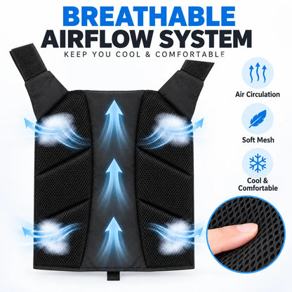 Adjustable Weighted Training Vest Breathable Fitness Workout Vest with Weight Plate Pockets for Gym Running Strength Training