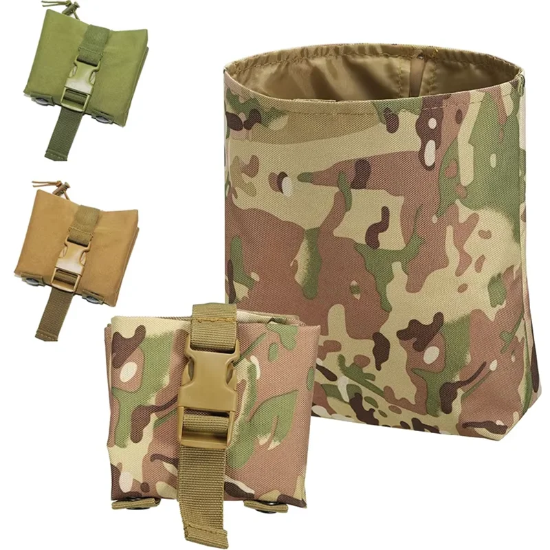 New Molle Folding Dump Drop Magazine Pouch Outdoor Camping Hunting Accessories EDC Foldable Recovery Mag Holster Waist Bag