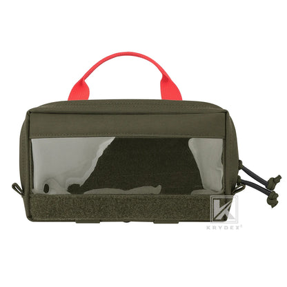 KRYDEX Tactical Clear Top Insert Pouch Large/Small Bag for D3 Backpack Organizer Camping Travel Survival Medical Storage Bag