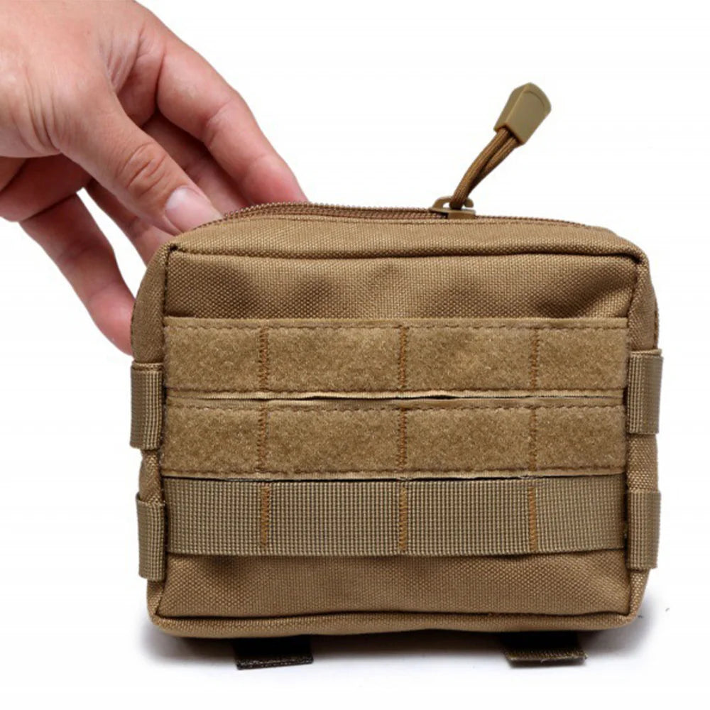 Tactical MOLLE EDC Waist Bag Medical First Aid Pouch for Outdoor Sports Hunting Accessories
