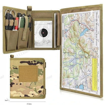 Tactical Map Storage Bag Map Holder Case Foldable Sundries Pouch EDC Utility Tool Bag Outdoor Hiking Camping Hunting Accessories