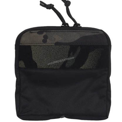 Tactical Slim Small Half Pocket Kangaroo Insert Pouch Zipper Bag FERRO STYLE Outdoor Storage DOPE Front Flap Hunting Accessories