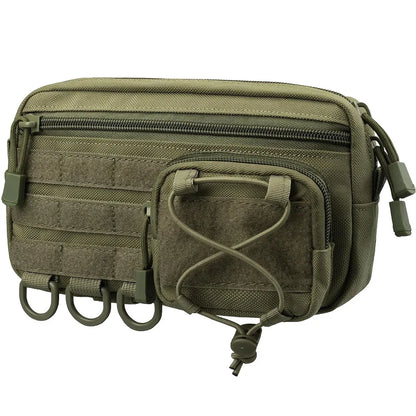 Tactical Molle Storage Bag Outdoor Sports Mobile Phone Pouch Men Belt Fanny Pack Belt Zipper Utility Waist Bag EDC Tool Pouch