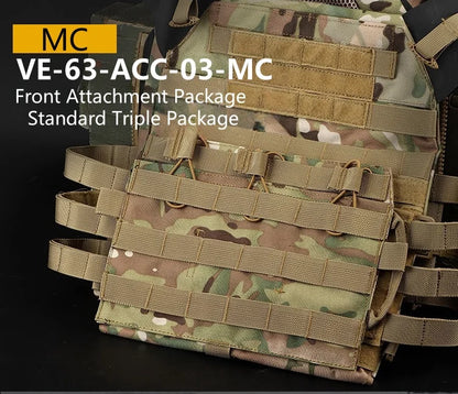 Outdoor Vest Front Accessory Package Standard Triple Pack Outdoor Equipment MOLLE Expansion Pack Carefully Selected Material