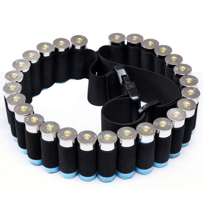 Tactical 27/30/50 Rounds Shotgun Bandolier Belt Adjustable Shotgun Shell Carrier Ammo Pouch Holder 12 Gauge Hunting Accessories