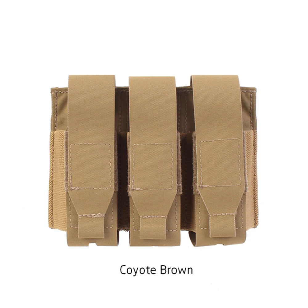 PEW Tactical FB3 Triple Flash Bang Pouch MOLLE Flip Cover Tool Bag WD40 40ml Storage Utility Pouch PH99