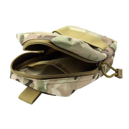 Molle Utility EDC Waist Bag Tactical Pouch Medical First Aid Bag Outdoor Sports Camping Hunting Waist Belt Pocket Sundry Bag