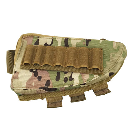 Rifle Stock Butt Bag Tactical Pouches Multifunctional Magazine Pouch for Ammo Storage Reload Suppressor Shotgun Shell Holder