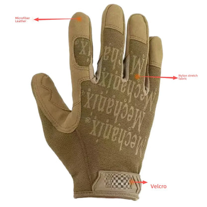Mechanix Tactical Full-Finger Gloves: Outdoor Climbing, Protection, Touchscreen Compatible, Wear-Resistant and Anti-Slip Gloves