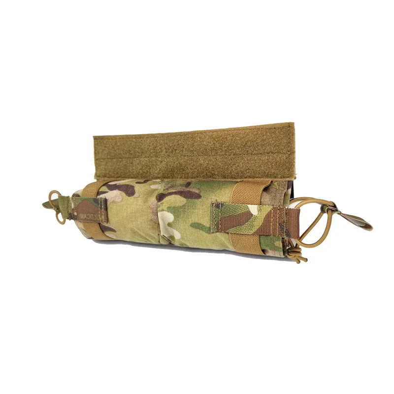 Tactical Horizontal Side Pull Magazine Pouch Multicam Plate Carrier Mag Pouch Airsoft Vest Molle Abdominal Drop Bag