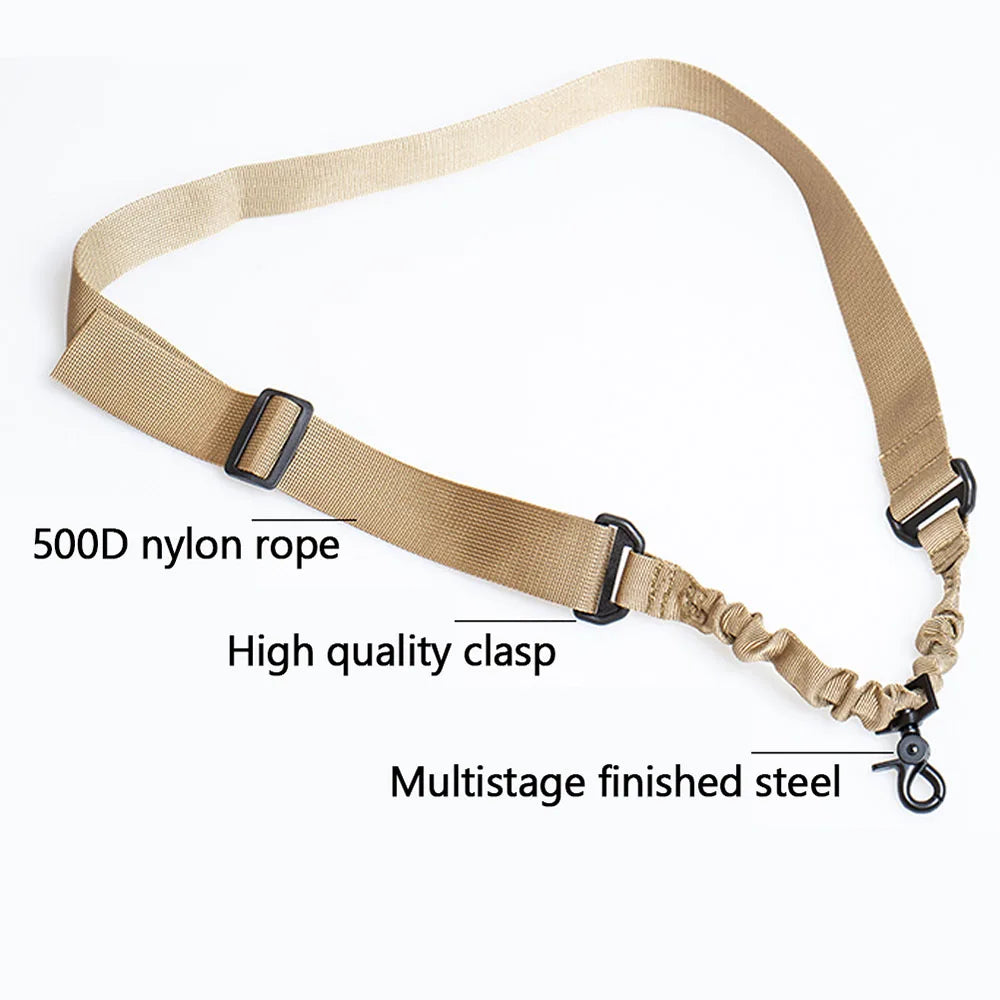Tactical 1/3 Point Sling Shoulder Strap Multi-function Slant Strap Outdoor Hunting Field Survival Training Tape Accessories