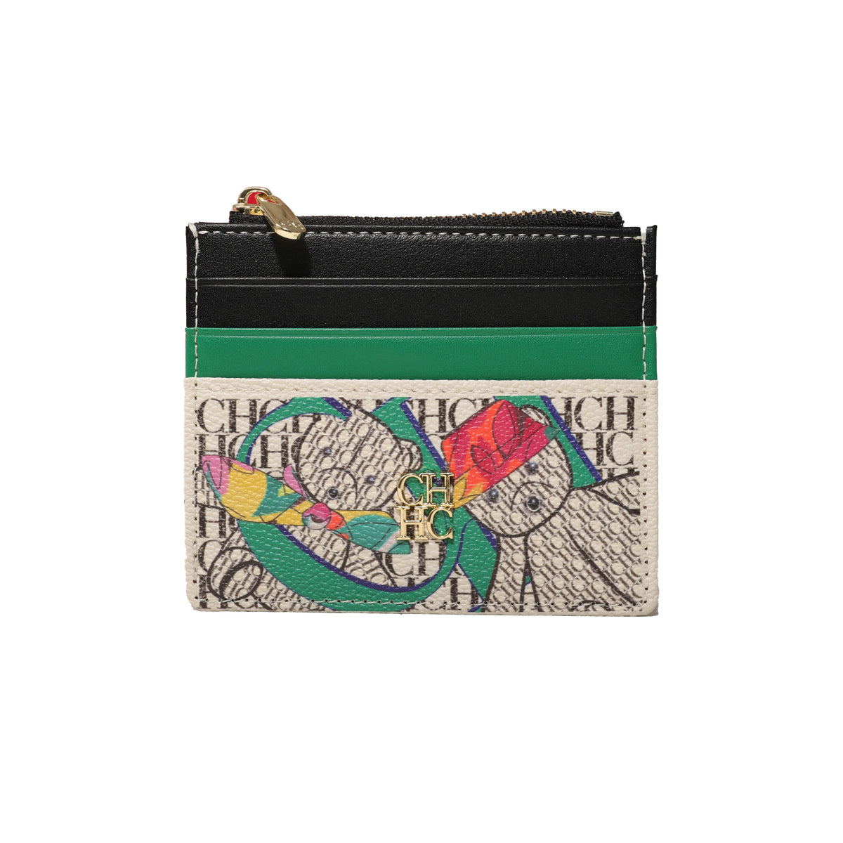 CH Women's Bag Wallet Exquisite Compact Convenient Decoration Durable Elegant Brand Design Sense Letter Decoration Zipper