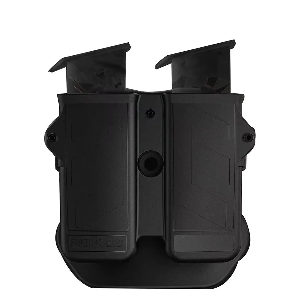 Universal Double Holder for 9mm 10mm .40 .45 Stack Pistol Magazine Holster Pouch Handgun Carrier 92A Glock G17 G19 G26 G22 1911