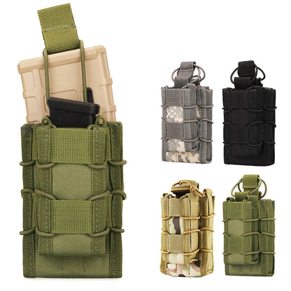 5.56 9mm Magazine Pouch AK AR M4 AR15 Double Magazine Bag Rifle Pitol Molle Mag Holster Pouch for Hunting CS Paintball