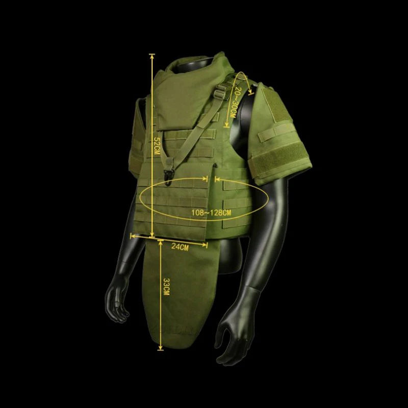 Full Protection Tactical Vest Insert Panel Detachable Accessory Pack Plate Carrier