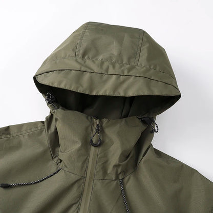 CHRLCK Men's Hiking Jacket Waterproof Camping Trekking Fishing Oilproof Jackets Outdoor Sport Windbreaker Autumn Unisex
