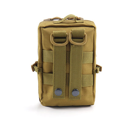 2L multi layered mobile phone bag waist hanging bag, with multiple ways of wearing, suitable for outdoor hiking trips