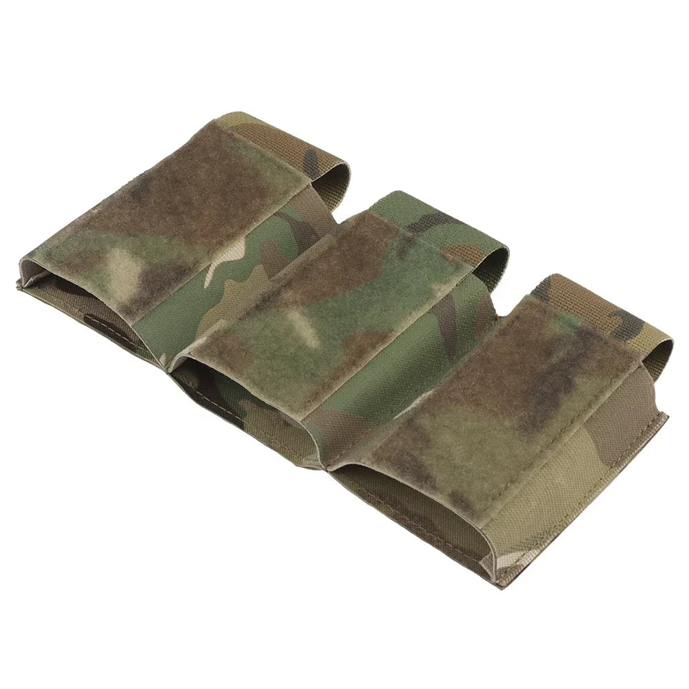 Camo 5.56/7.62 Triple Mag Pouch Elastic Hook and Loop Tactical Triple Magazine Pouch