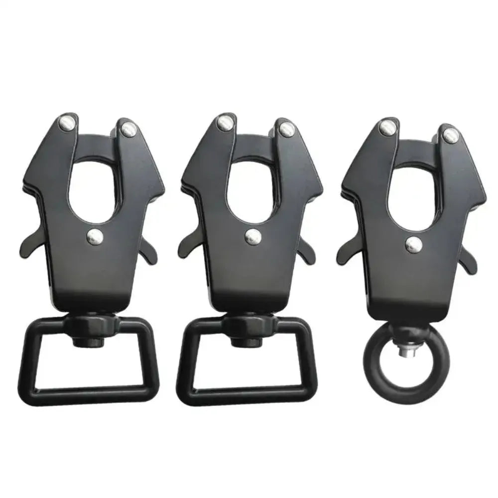 1PC Swivel Frog-Shaped Quick-Release Pet Lead Buckle – Outdoor Hiking Pet Accessories