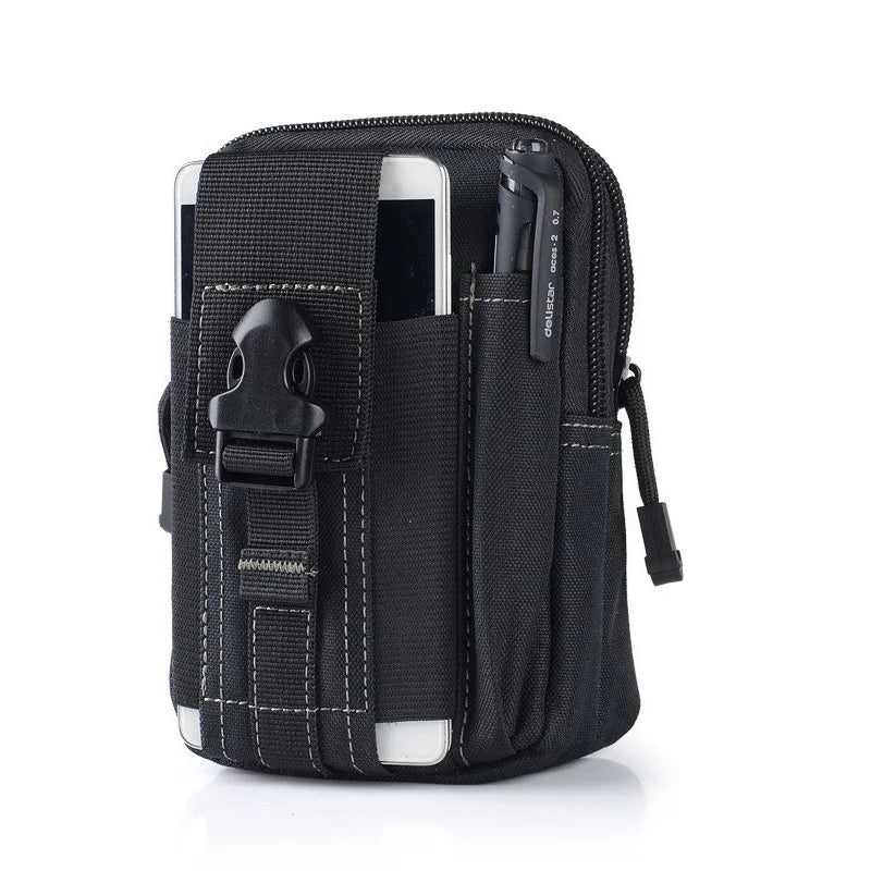 Mobile Phone Case Pouch Waist Bag Waterproof Nylon Multifunction Casual Men Waist Pack Male Small Bag