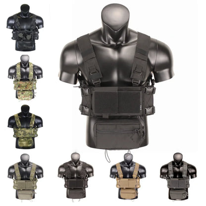 MK4 Micro Gear Chest Rig Bags for W/ 5.56 Mag Pouch Plate Carrier Chaleco Tactico Camouflage Close Combat Airsoft