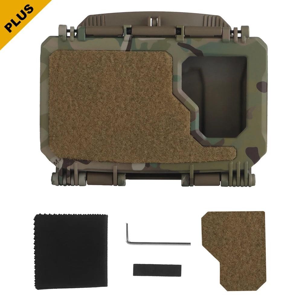 Tactical Phone Case Mobile Phone Admin Map Navigation Holder MOLLE Vest Plate Carrier Chest Protection Box for Smartphone