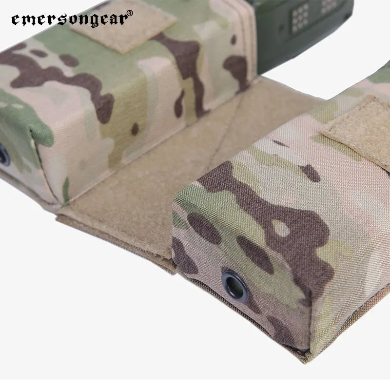 Emersongear For MBITR Radio Pouch Set For 148/152 Intercom Bag Pack Panel Outdoor Hunting Hiking Combat Sports EM8333