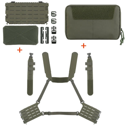 Tactical ARC Chest Rig Kit With ARC V3 Multi-purpose MOLLE Mag Pouch And ARC GP Pouch Quick Release