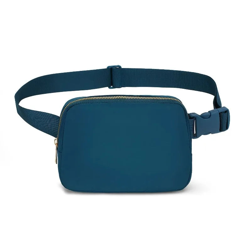 New Sports Waist Packs Nylon Waterproof Chest Bag Outdoor Sports Running Phone Pouch Versatile Crossbody Bag for Men and Women