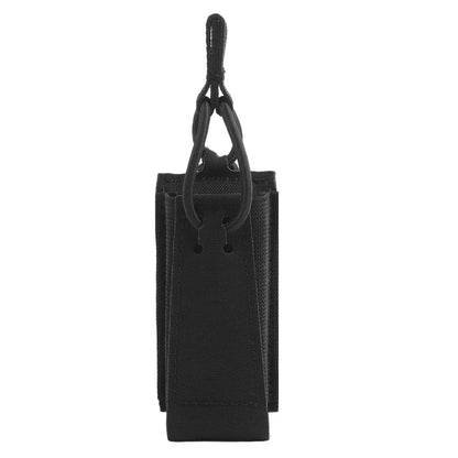 Tactical Single Pistol 9mm Magazine Pouch with Bungee Retention for Glock SIG P320 2011 HK MAG Bag Plate Carrier Charger Holder