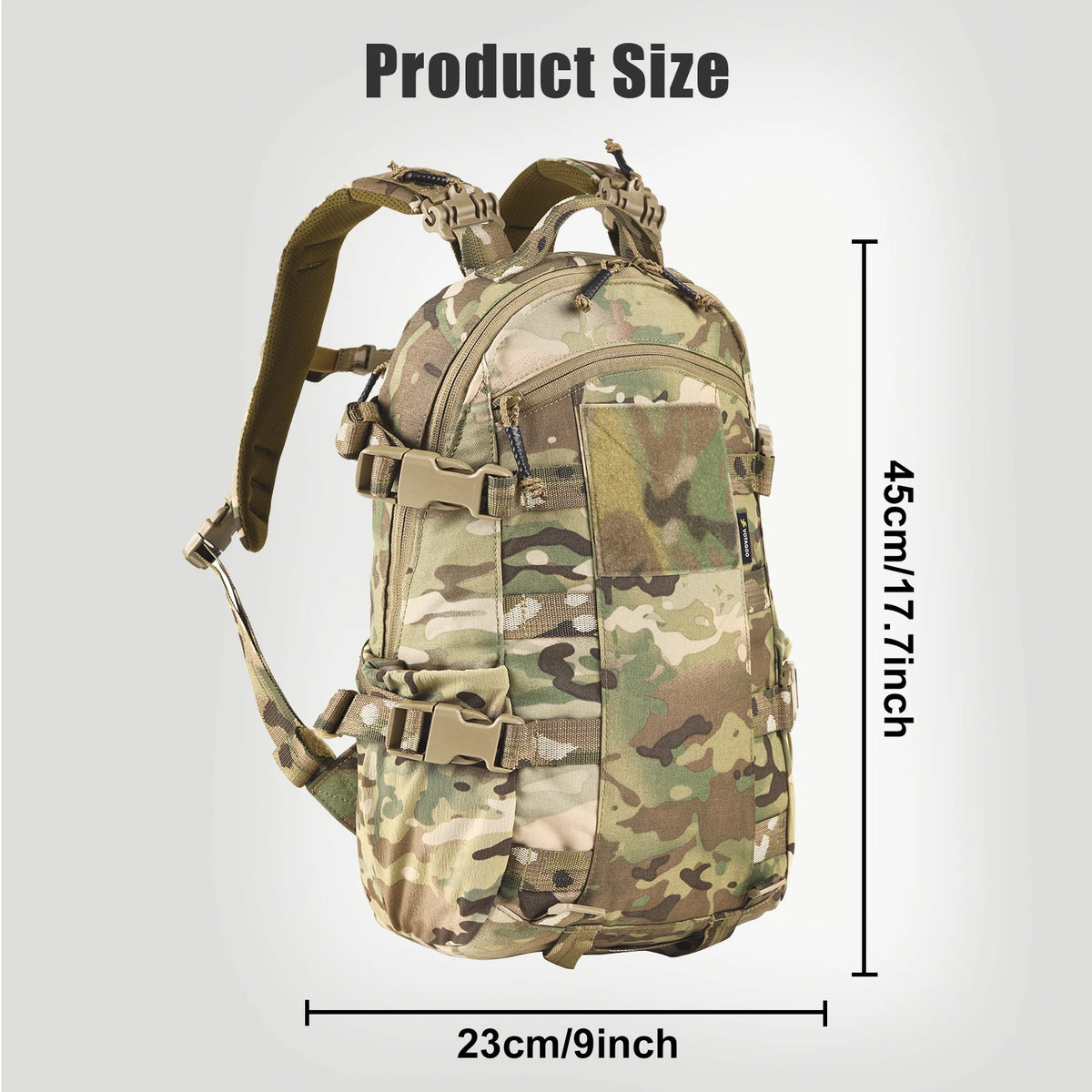 VOTAGOO Roaring Cricket 20L Backpack Waterproof Outdoor Leisure Commuter Functional Mountaineering Camouflage Tactical Backpack