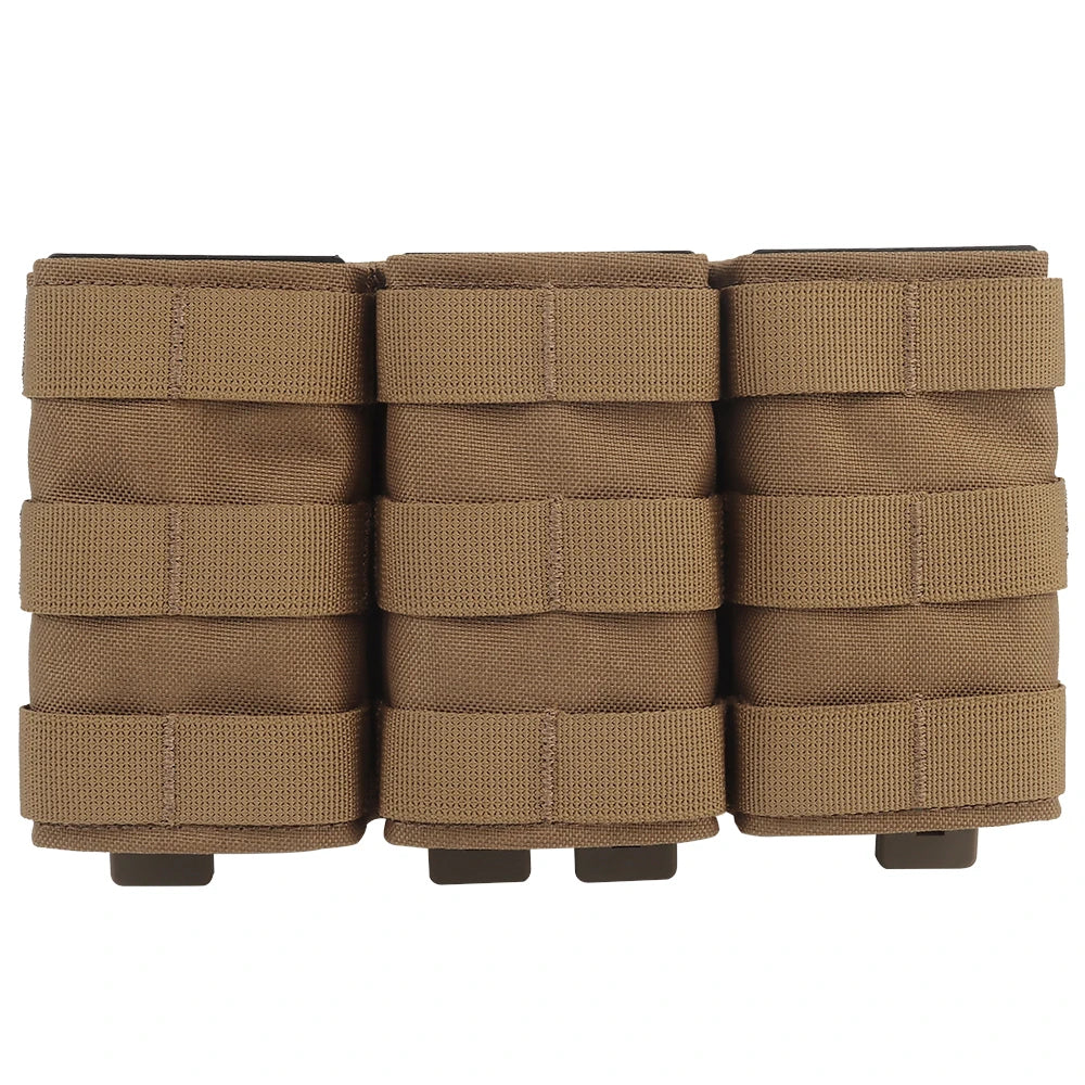 Tactical Molle 7.62 Triple Magazine Pouch Medium Open Top KYWI Kydex Wedge Insert Mag Pouch Holder Hunting Accessories