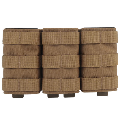 Tactical Molle 7.62 Triple Magazine Pouch Medium Open Top KYWI Kydex Wedge Insert Mag Pouch Holder Hunting Accessories