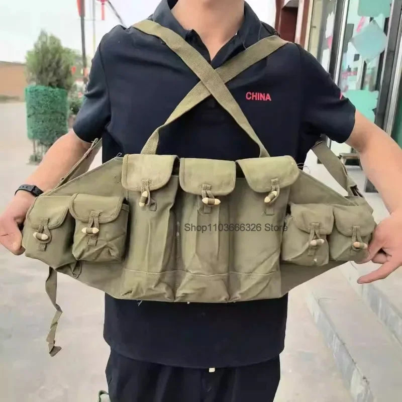 Type 56 Chest Rig Adjustable Lifchik-1 Tactical Vest Carrier Magazine Pouch for AK-47 Hunting Ammo Pouch Unisex Field Equipment