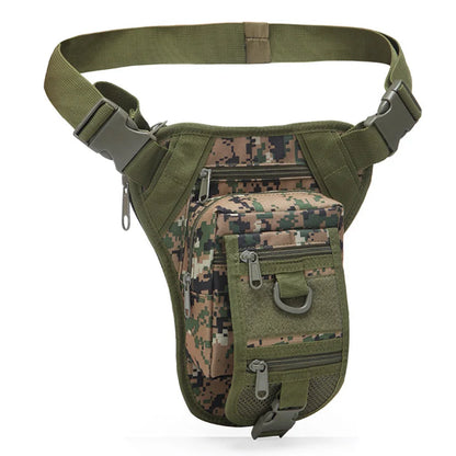 Camouflage outdoor sports waist bag training leg bag large capacity waterproof mountaineering waterproof multifunctional bag