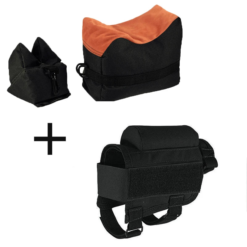 Tactical Stock Support Bracket Unfilled Sandbag, Outdoor Sport Stability Rest Equipment for Practice