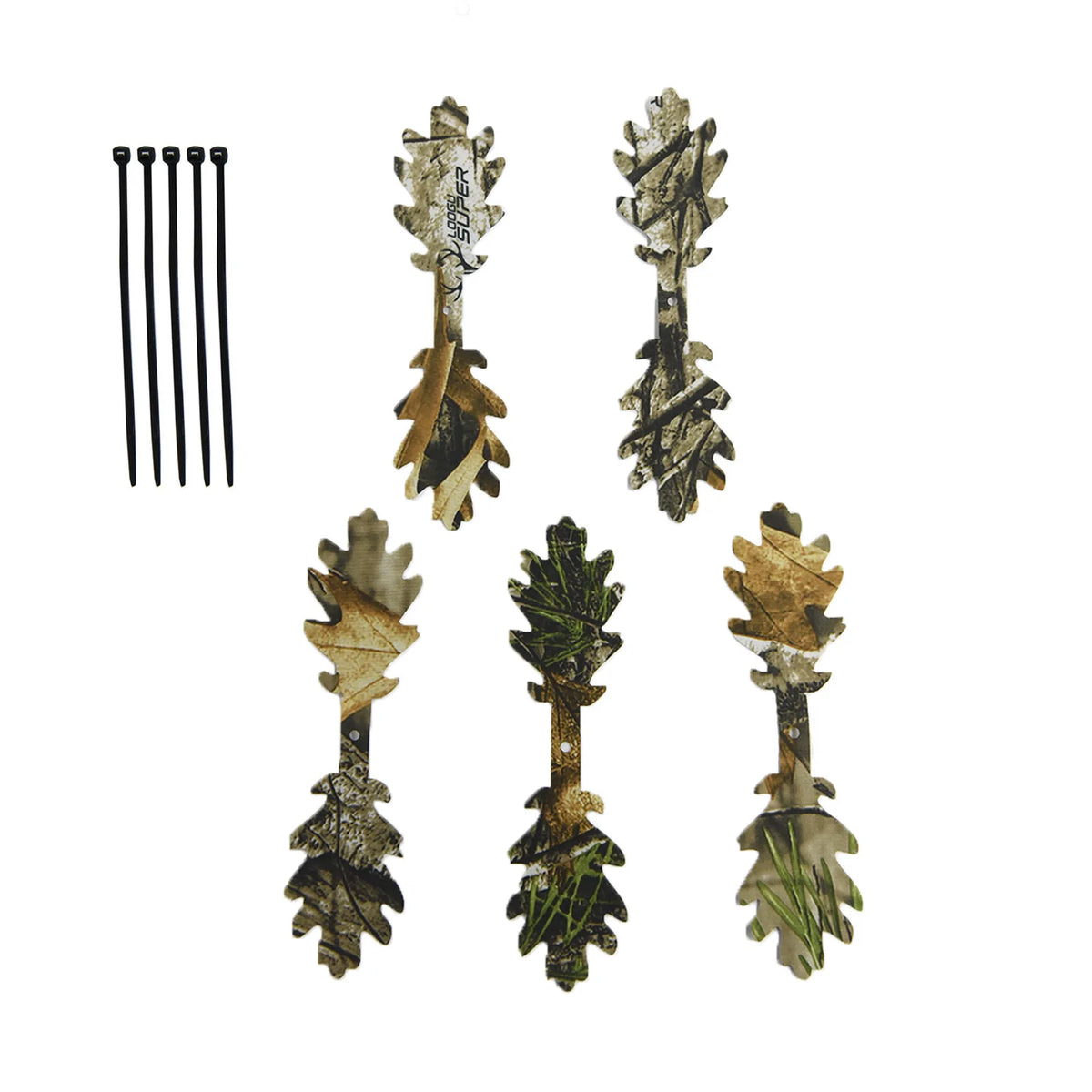 5Pcs 3D Camouflage Strip Tactical Decor Accessories For Helmet Backpack Ghillie Suit Outdoor Hunting Camo Decoration Accessories