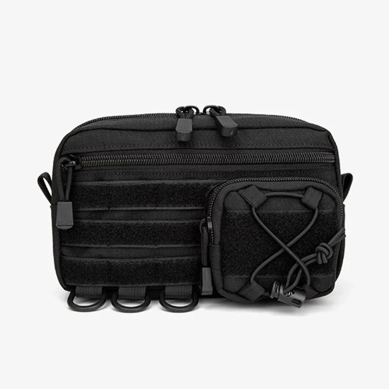 Molle Tactical Waist Bag Men Multifunctional Fanny Pack Outdoor Hip Belt Bag Portable Phone Pouch for Camping Climbing Hiking