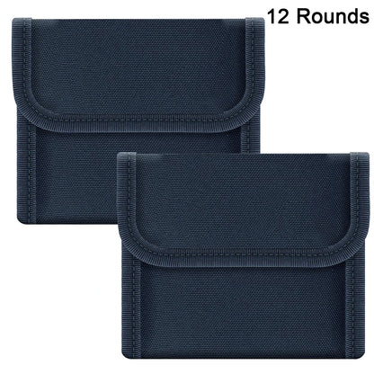 12/14 Rounds Tactical Rifle Ammo Pouch Buttstock Shell Holder Cartridge Carrier Utility Bullet Bandolier Carrier for .223/.30Cal