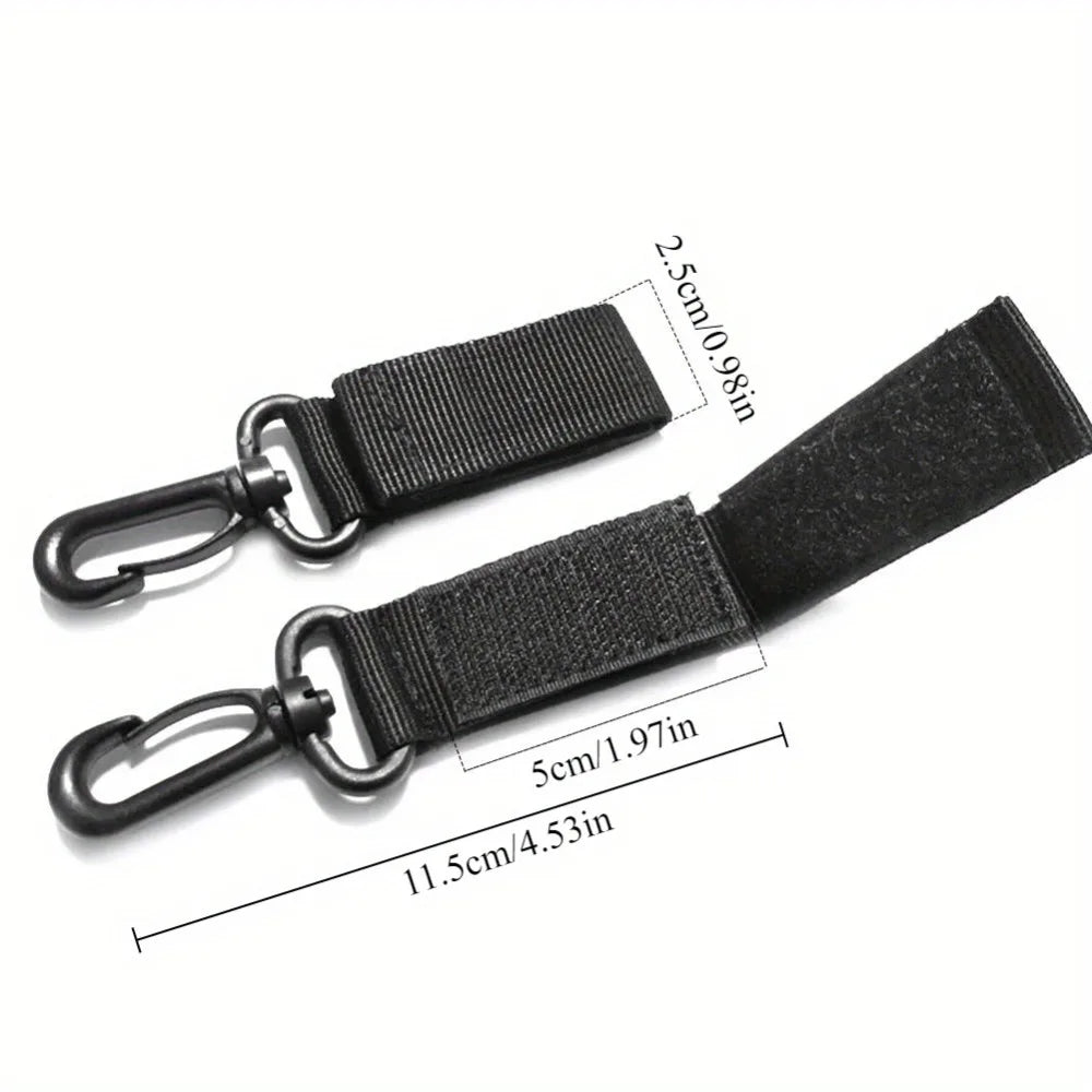 2PCS Climbing Accessory Outdoor Carabiner Strength Tactical Backpack Key Hook Webbing Buckle Hanging System Belt Buckle Hanging