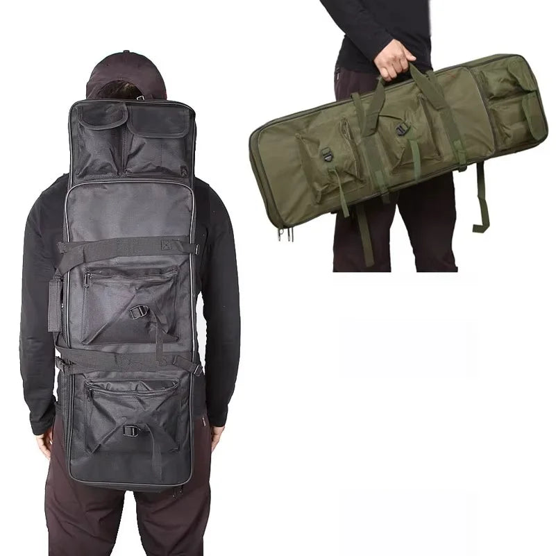 Men's Outdoor Sports Shooting Backpack Tactical Gun Bag Hunting Accessories Airsoft Gun Bag Nylon Camping Fishing Bag