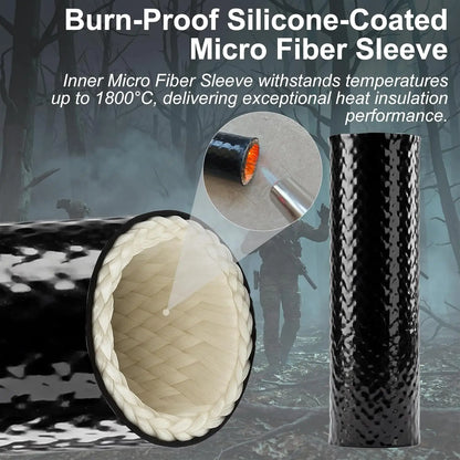 #1200℉ Heat Resistant Burnproof Airsoft Mufflers Wrap 5/6/7/9in Suppressor Cover for Hunting Gun Suppressors Protective Case