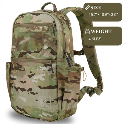 KRYDEX 14L Daypack Outdoor EDC Backpack Tactical Range Pack Travel Hiking Sport Hunting Lightweight Waterproof Backpack Bag