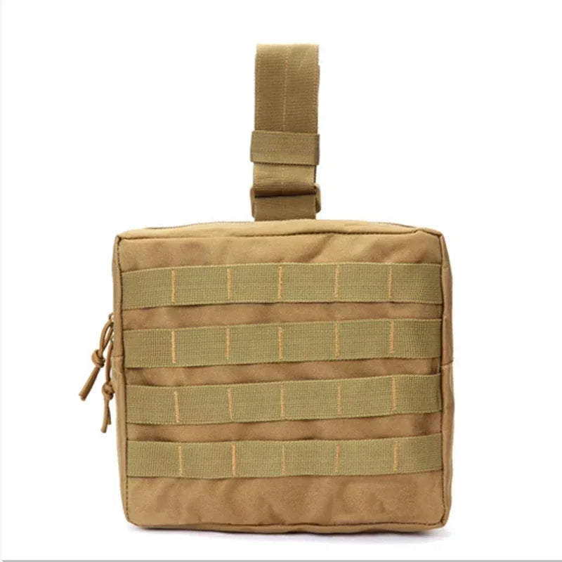 Hunting Molle Tactical DUMP Drop Leg Panel Utility Pouch Outdoor Hiking Storage Magazine Camo Waist Bag