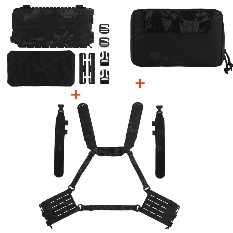 Tactical ARC Chest Rig Kit With ARC V3 Multi-purpose MOLLE Mag Pouch And ARC GP Pouch Quick Release