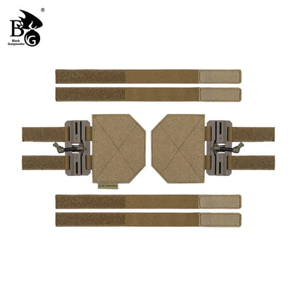 BG Tactical Vest Quick Buckle Set, Portable Detachable Magnetic Clip Set, Hunting Vest Accessories