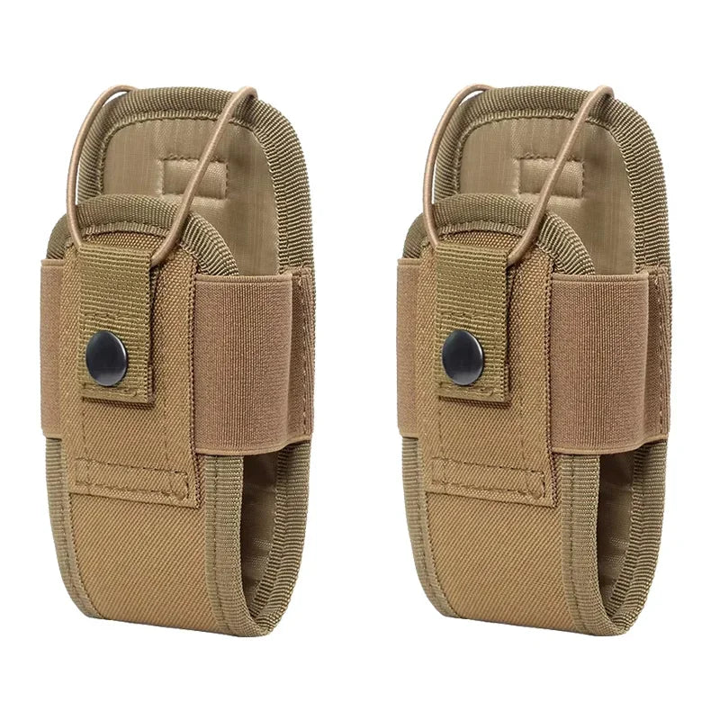 1-3pcs Nylon Pouch Tactical Radio Walkie Bag Holder Pocket Portable Interphone Holster Carry Bag Hunting Camping