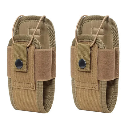 1-3pcs Nylon Pouch Tactical Radio Walkie Bag Holder Pocket Portable Interphone Holster Carry Bag Hunting Camping