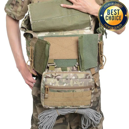 1000D Tactical Sack Pouch Sub Abdominal Drop Down Belly Utility Bag For D3 Chest Rig MK3 Hunting Vest Plate Carrier Storage Bag